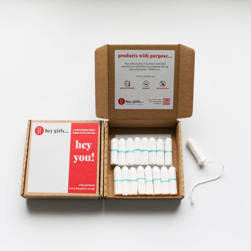 open box of non-applicator tampons