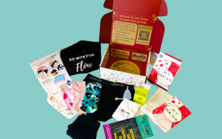 opened hey girls box with contents displayed