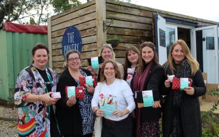 Hey Girls at the Nourishing Norfolk pantry - group photo